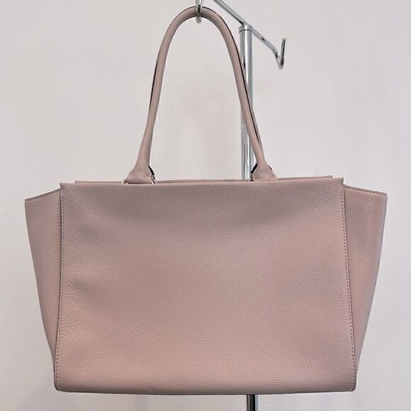 Kate Spade Mauve Pink Leather Satchel Handbag or Purse with Bow - Picture 2 of 4